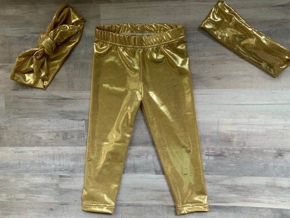 Ambitieus Defilé Droogte Gouden legging voor meisjes metallic broek verjaardagscadeau - Etsy België