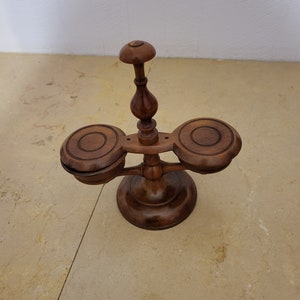 Wooden salt and pepper shakers