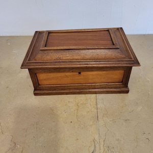 walnut and cherry wood box