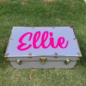 Summer Camp Trunk Decal Camp Stickers Custom Camp Decals Camp Trunk Name Camp Trunk Monogram Boys Camp Trunk Girls Camp Trunk Kids Decals