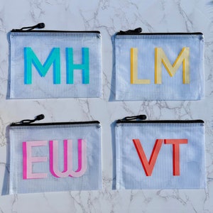 Kleine Namens-Reißverschlusstasche, Bikinibeutel, Name Pool-Tasche, nass trockene Pool-Beutel, Strandtasche, wasserdichte Tasche, personalisierte Pool-Tasche, Windeltasche