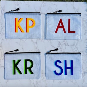 Kleine Namens-Reißverschlusstasche, Bikinibeutel, Name Pool-Tasche, nass trockene Pool-Beutel, Strandtasche, wasserdichte Tasche, personalisierte Pool-Tasche, Windeltasche