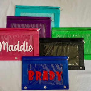 Trousse à crayons personnalisée Trousse à crayons personnalisée Classeur Trousse à crayons pour enfants Fournitures scolaires pour enfants Trousse à crayons personnalisée Trousse à crayons monogramme