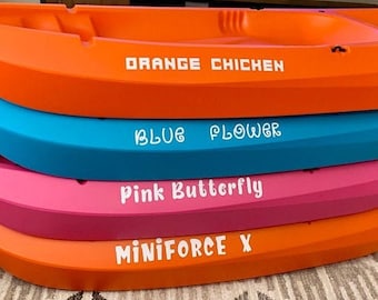 Kayak Vinyl Decal Stickers | Personalized Kayak Decal | Custom Canoe Decals | Custom Name Stickers Designs by Morgan Leigh Morgan Arledge