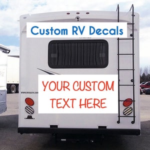 Custom Sticker for RV | Camper Stickers Camper Decal | Motor Home Decals | Large Camper Name Decal | Mobile Home Stickers Mobile Home Decal