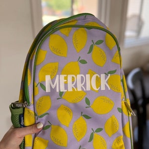 Custom Decal for Clear Backpack, Clear Bookbag Decal, Personalized Decal for Backpack Clear, Stadium Bag Decal, Sticker for Clear Backpack