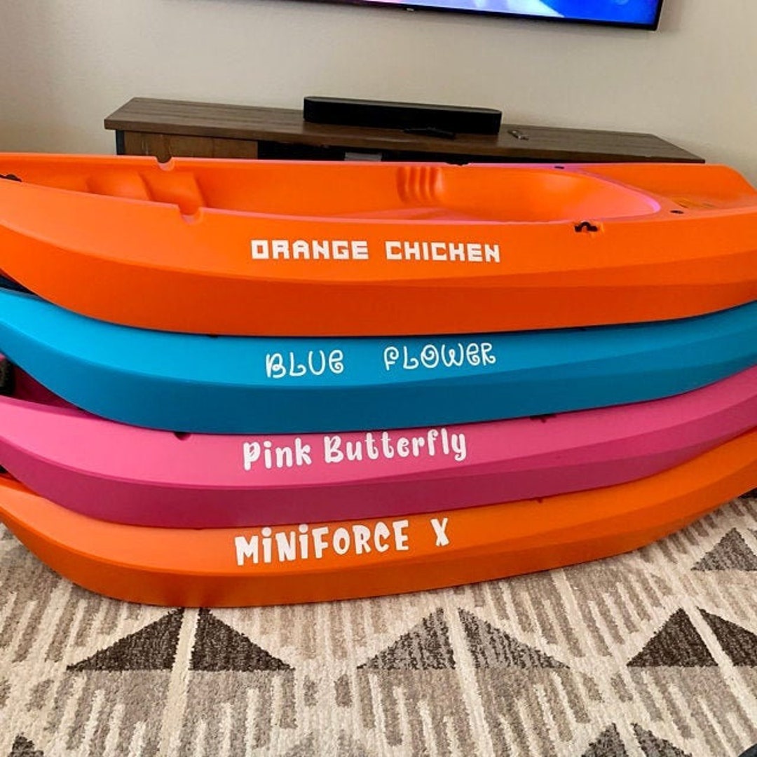 Kayak Vinyl Decal Stickers Personalized Kayak Decal Custom Canoe Decals Custom Name Stickers