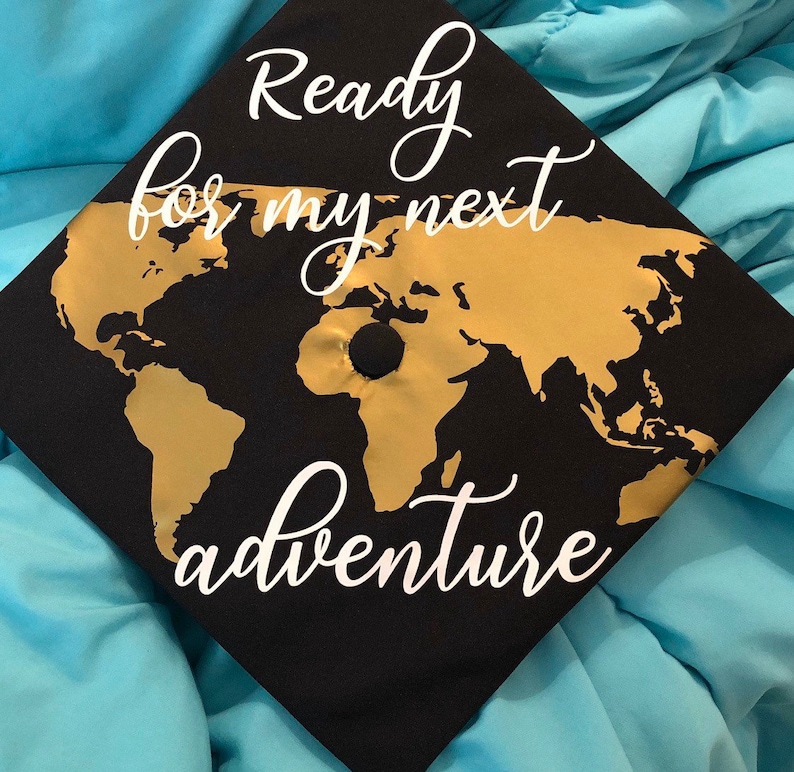 Graduation Cap Vinyl Decal Vinyl Sticker Custom Graduation Hat Etsy