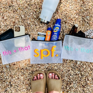Kleiner Name Reißverschlusstasche, Bikini Beutel, Name Pooltasche, nass trocken Pooltasche, Strandtasche, wasserabweisende Tasche, personalisierte Pooltasche, Windeltasche