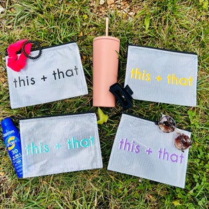 Kleine Namens-Reißverschlusstasche, Bikinibeutel, Name Pool-Tasche, nass trockene Pool-Beutel, Strandtasche, wasserdichte Tasche, personalisierte Pool-Tasche, Windeltasche