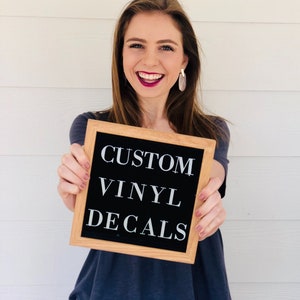 Sticker auf Vinyl | Personalisierter Vinyl-Aufkleber Namensaufkleber Namensaufkleber Designs von Morgan Leigh