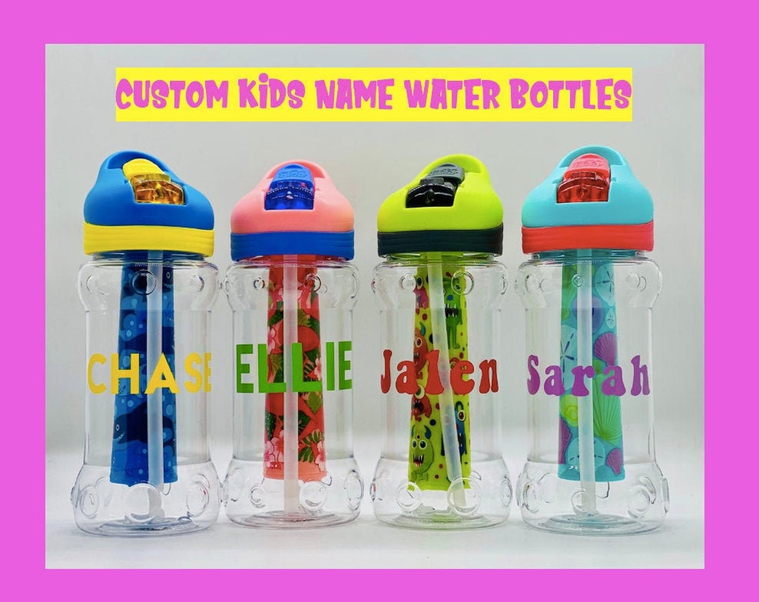 Custom Kids Water Bottle Kids Name Water Bottle Tumbler for Kids Wit ...
