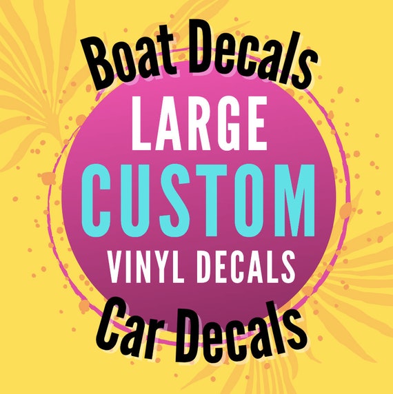 Boat Vinyl Decal Stickers Personalized Boat Decal Custom Etsy