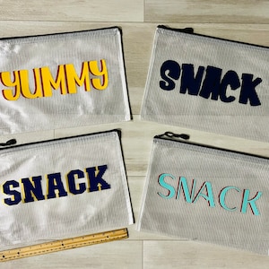 LARGE Name Zipper Bag, Bikini Pouch, Name Pool Bag, Wet Dry Pool Pouch, Beach Bag, Water Resistant Bag, Personalized Pool Bag, Diaper Bag