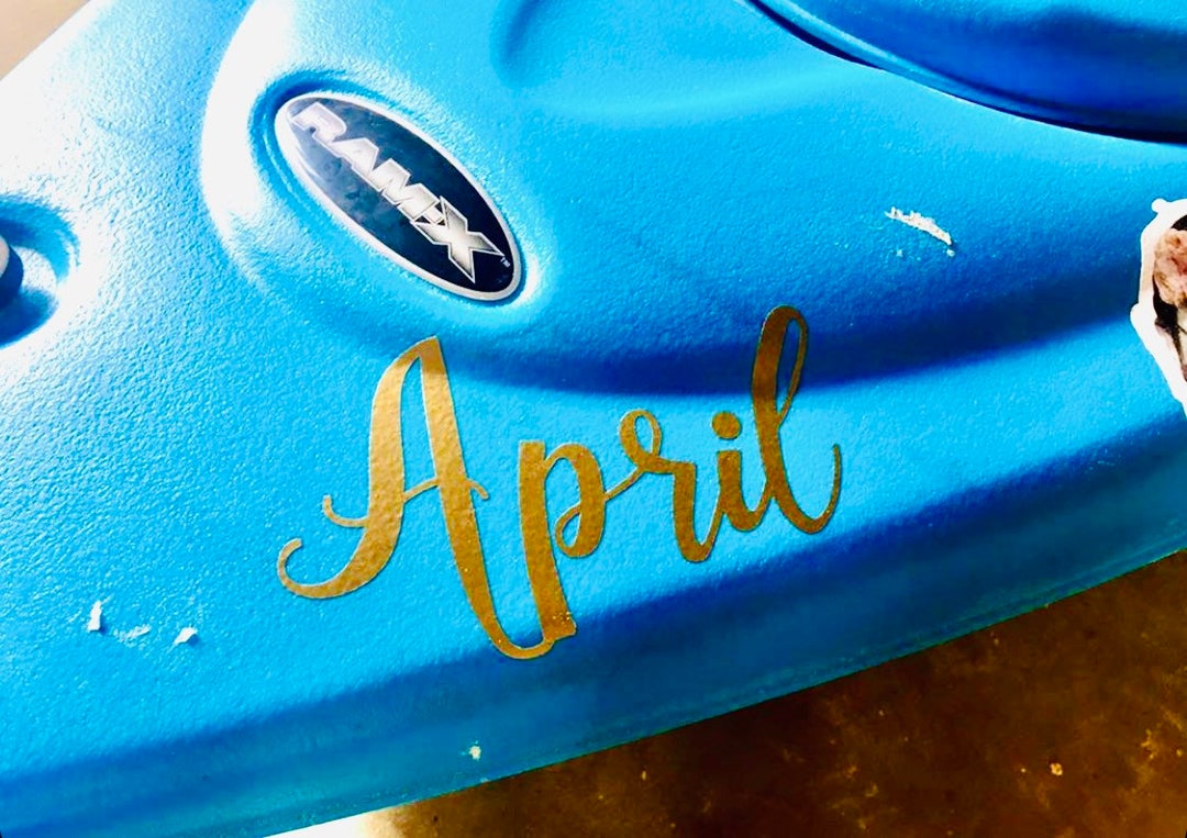 Kayak Vinyl Decal Stickers Personalized Kayak Decal Custom Canoe Decals