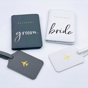 Personalized Bride Groom Passport Holder Custom Passport Book - Etsy