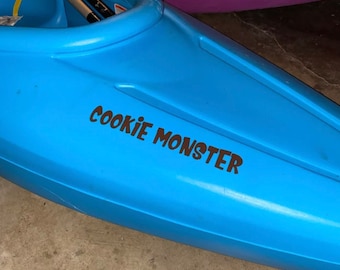 Kayak Vinyl Decal Stickers | Personalized Kayak Decal | Custom Canoe Decals | Custom Name Stickers Designs by Morgan Leigh Morgan Arledge