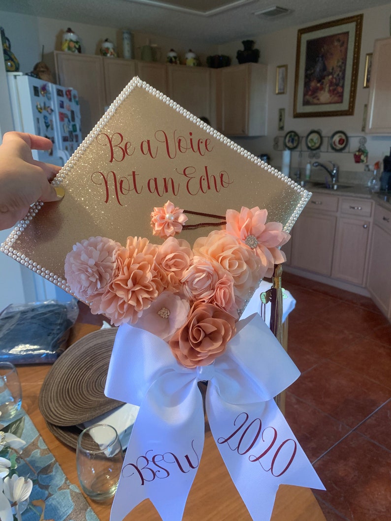 Graduation Cap Vinyl Decal Vinyl Sticker Custom Graduation Hat Etsy