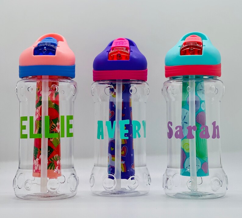 Custom Kids Water Bottle Kids Name Water Bottle Tumbler for Kids Wit ...