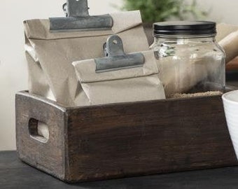 Vintage wooden box, decorative box, tray made of old wood