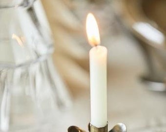 Confezione Da 12 Candele Sottili, Altezza: 13 Cm, Diametro: 1,2 Cm, Diversi Colori, Durata 2,5 Ore Di Natale, Colore: Crema - 6