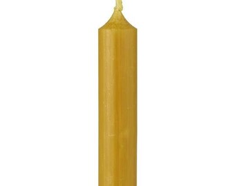 Set of 10 Candles 11cm Rustic Candle Curry Yellow Stick Candle Candle