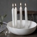 Candlestick quadruple, candle bowl with 4 holders, white, for four candles, ceramics, Kvistbro 
