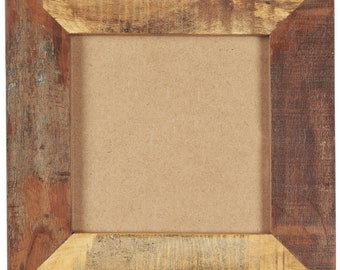 Picture frame, photo frame, frame, frame made of vintage wood, for 15 x 15 cm pictures