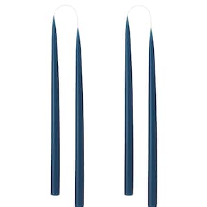 Candles, 35 cm, hand drawn, dark blue