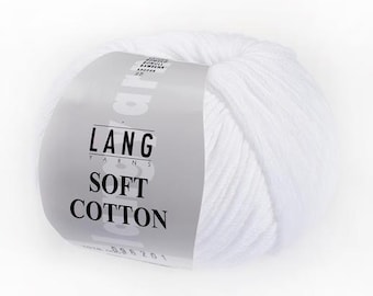 Wool, soft yarn, 100% cotton, ball, Lang Yarns
