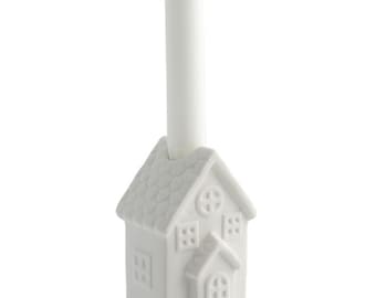 House for stick candles 1, candle house, ceramic house, light house, advent house