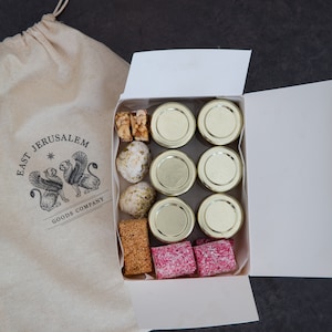 Gift Box of Jerusalem: Tahini, Syrup, Candies all Natural snack box