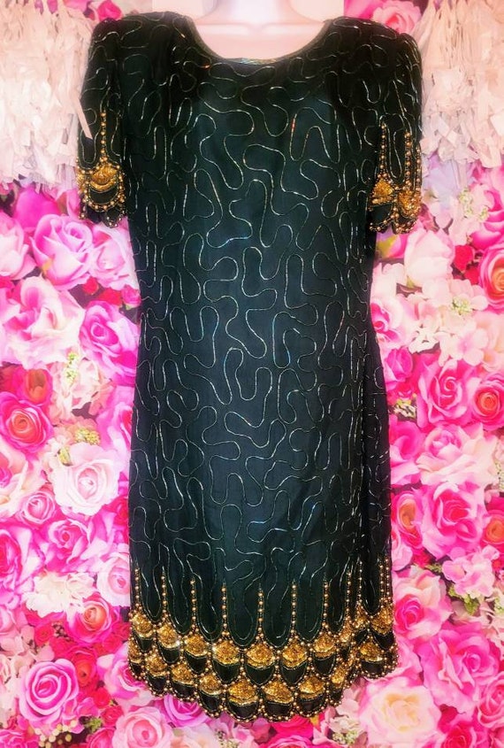 Vintage Denise Elle Sequin Dress