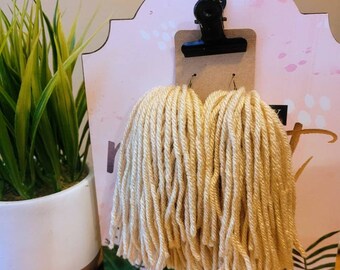 The Sade's- Yarn Tassel Earrings