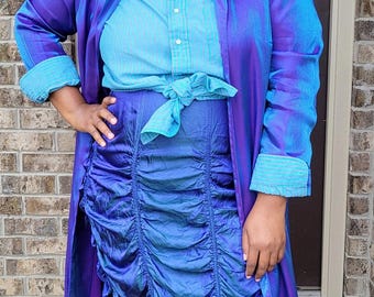 Vintage Iridescent Two- Piece Set