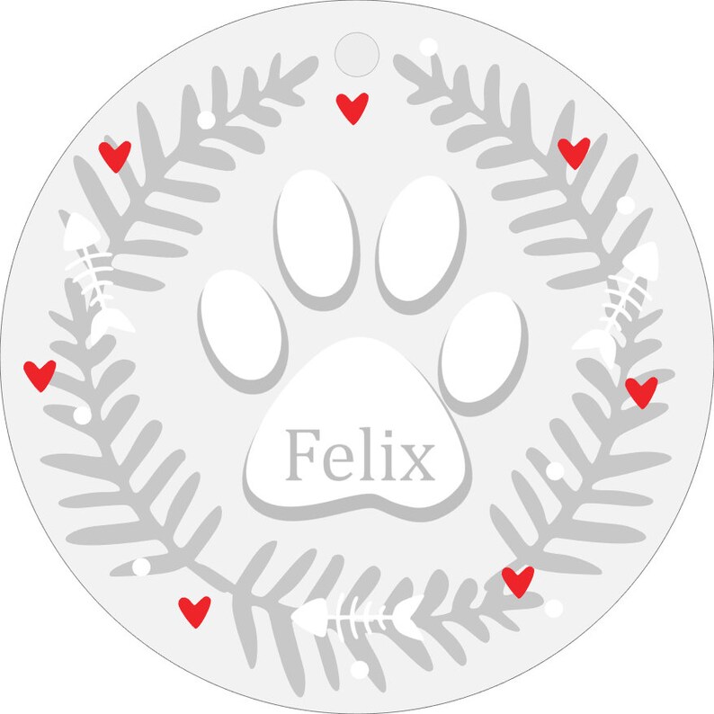 Download Cat paw print decoration svg file paw svg layered svg file ...