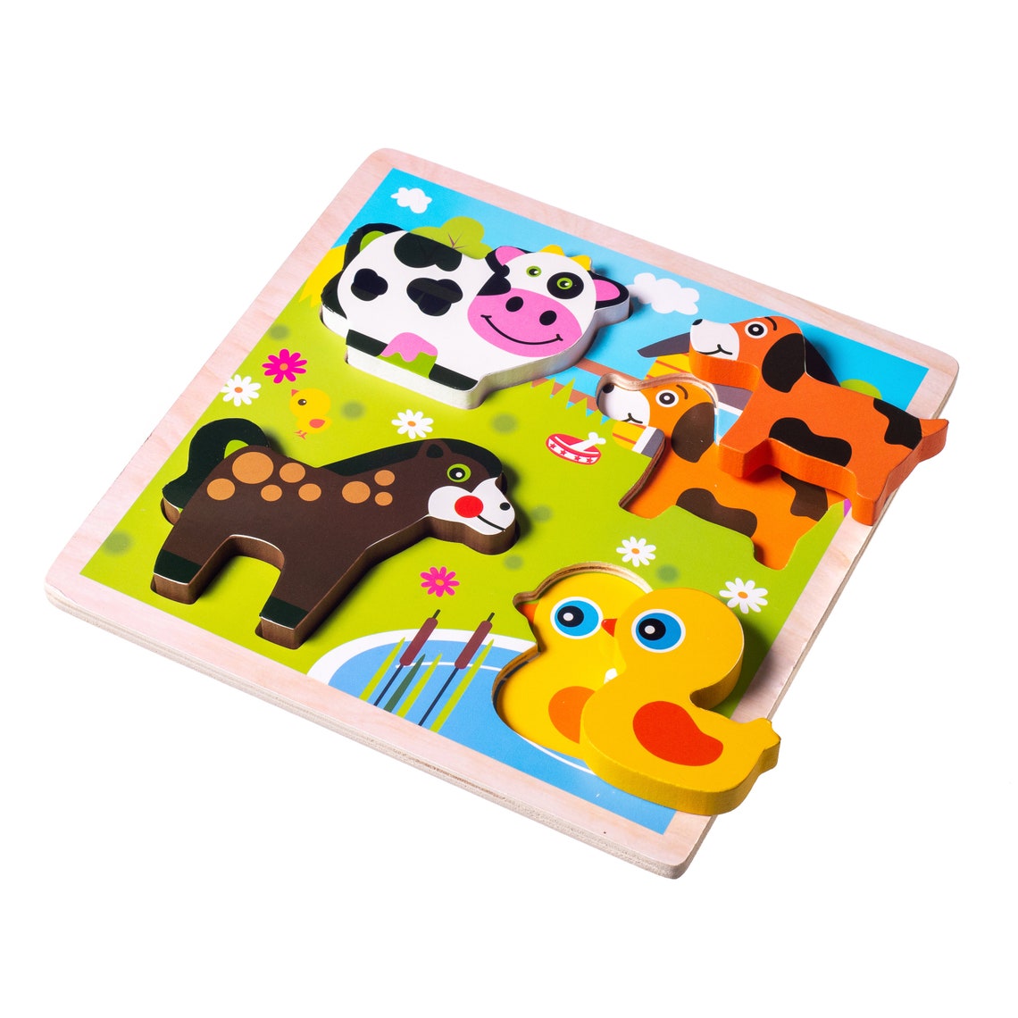 ELIITI Wooden Chunky Puzzles for Toddlers 2 to 4 Years Old - Etsy