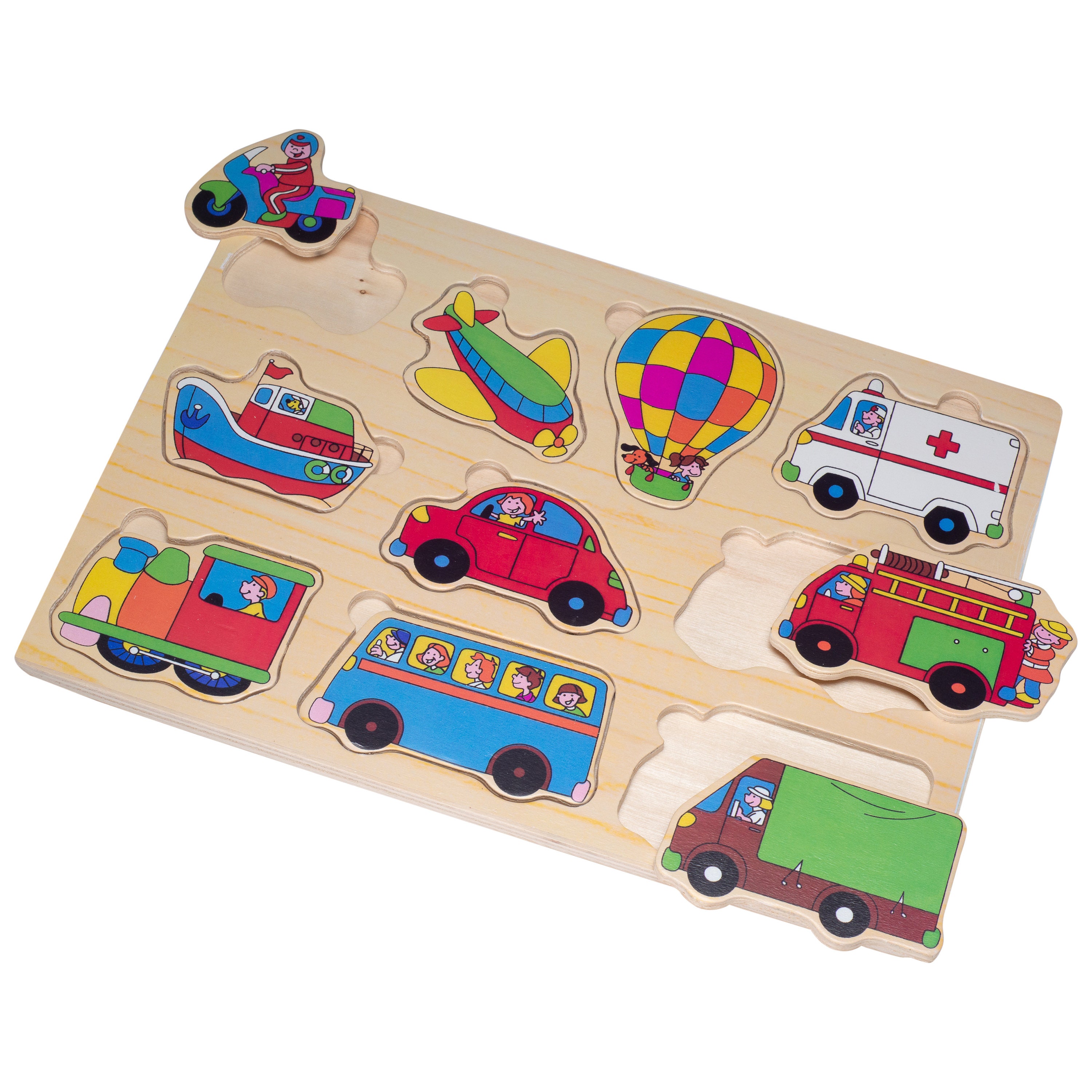 ELIITI Wooden Vehicles Puzzle for Toddlers Kids 2 to 4 Years Etsy