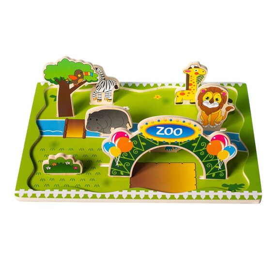 ELIITI Wooden Chunky Puzzles for Toddlers 3 to 5 Years Old 3D Etsy