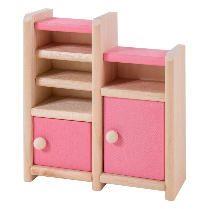 Set 12 Pieces Eliiti Wooden Toy Miniature Dining Room Doll House Furniture Wood Pretend Play Furniture Toys for Girls Kids 3 to 7 Years Old