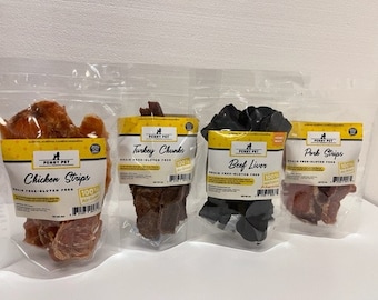 Penny Pet luchtgedroogde hondensnoepjes met één ingrediënt 4 oz-snoepjes - Verschillende om uit te kiezen