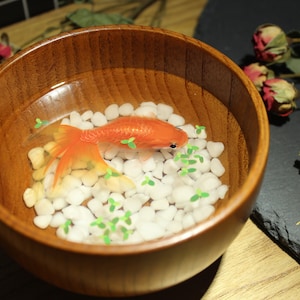3D Resin Painting Goldfish in Wooden Bowl | Acrylic Painting Gift | Hand Painted Koi Fish | Fish Decoration | Resin Art