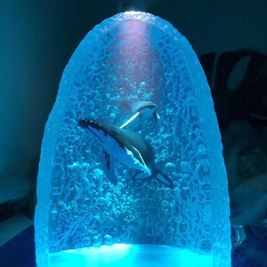 Humpback Whales Aquatic Resin Diorama Nightlight Whale - Etsy