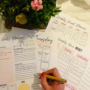 Reiniging Resetplanner Bundel Thuiswelzijn Downloadbaar ADHD Autisme Afdrukbaar van 13 pagina's