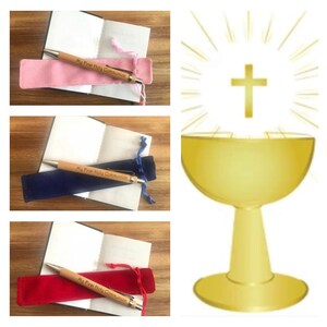 Holy Communion Day Confirmation Pen Gift Personalised Eco Wood Gift Present with Sleeve Holy Naming Day
