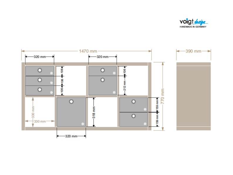 Aufbewahrungsboxen CARGA aus FILZ passend für Ikea Regale Kallax Expedit Büro Schrank Schreibtisch Ordnungsbox Filzkorb 4 Größen 4 Farben Bild 6