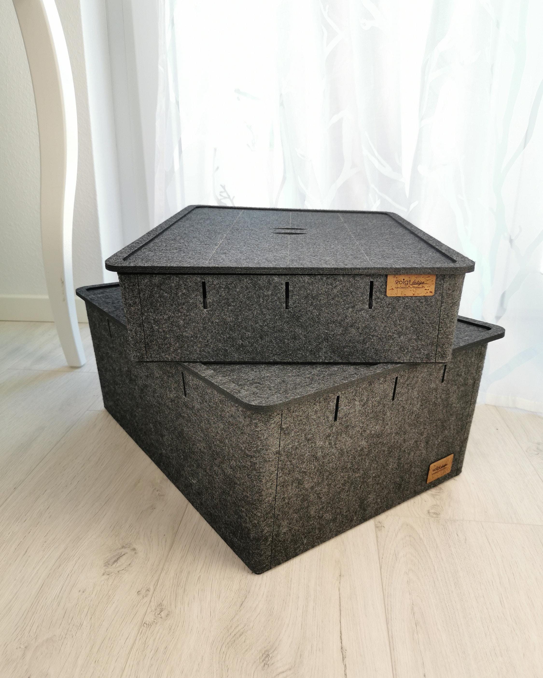 Felt Storage Boxes With Lid - Felt Basket, Shelf Box, Crate