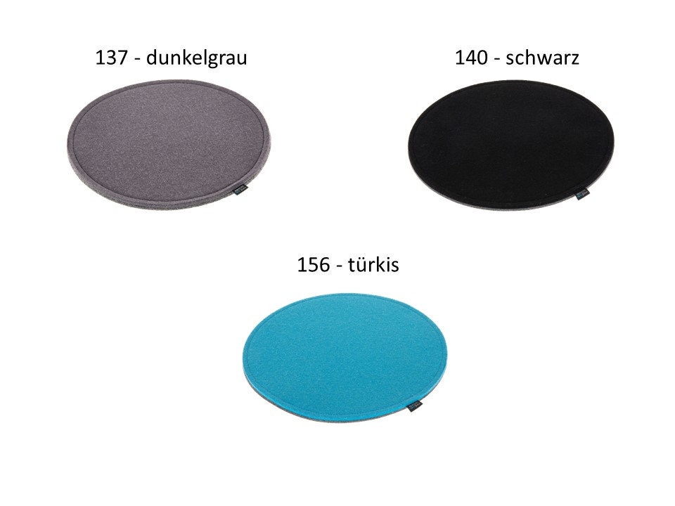 Seat Pad WOOL FELT (10 Mm Thick) Round D 35 Cm and D 40 Cm