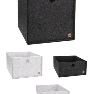 Storage box CARGA height 20 29 cm made of FELT without lid dimensions as desired felt basket felt box organizer box Oeko-Tex image 8