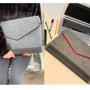 Laptoptasche FILZ für bis zu 15,6&quot; Notebook Netbook Ultrabook 390 x 270 x 25 mm, Acer, Apple, Asus, Dell, HP, Lenovo, Medion Made in Germany